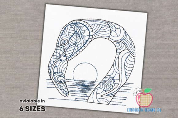 A Flamingo Embroidery Design for Craft Fair Success