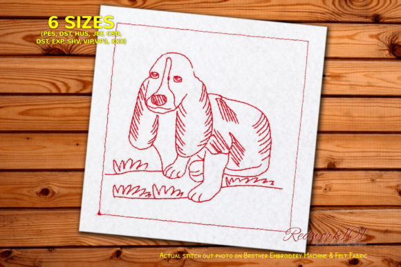 A Professional Review of the Puppy Basset Hound Embroidery Design