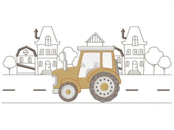 Charming Tractor: A Playful Addition to Sweatshirts
