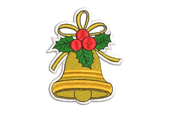 Christmas Bell with Bow Embroidery Review for Small Business Merch