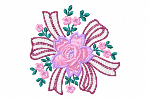Elegant Floral Ribbon for Craft Fair Embroidery