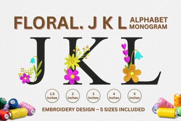 Floral Monogram Alphabet: A Touch of Elegance