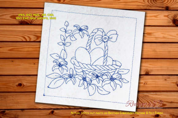 Handled Easter Basket Embroidery Design Review