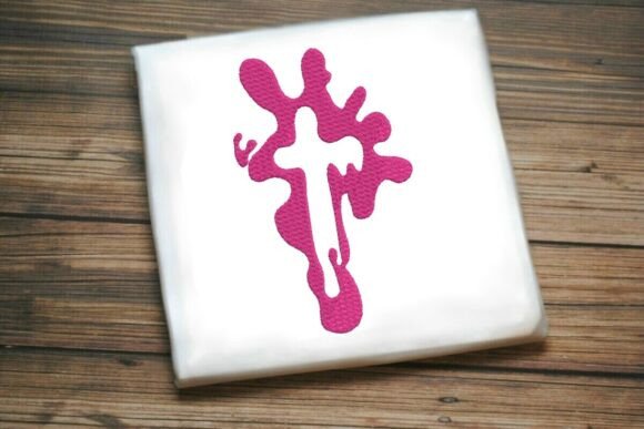 Paint Splash Monogram t: A Bold and Creative Embroidery Design