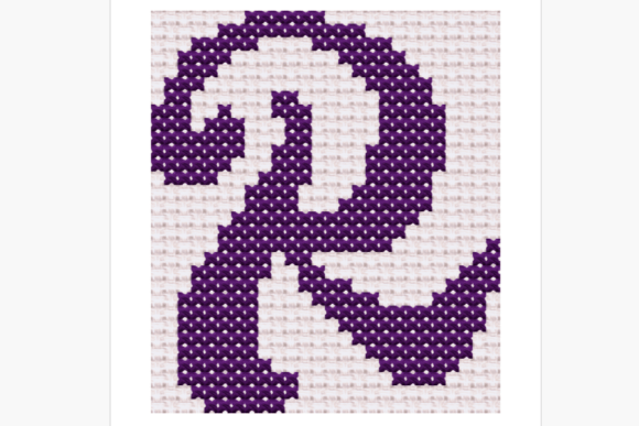 Review: Handwritten Letter R Cross Stitch