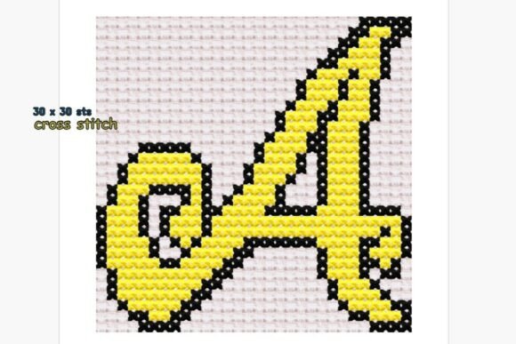 Review: Letter a Cross Stitch Pattern Alphabet